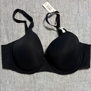 Smoothez Black Lightly Lined Full Coverage Underwire Bra 36C